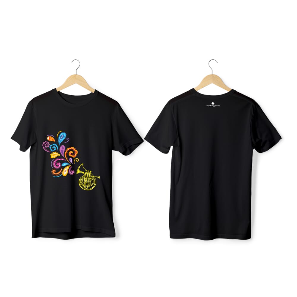 Greys&Blues Thandai Pima Round Neck T-Shirt - Black